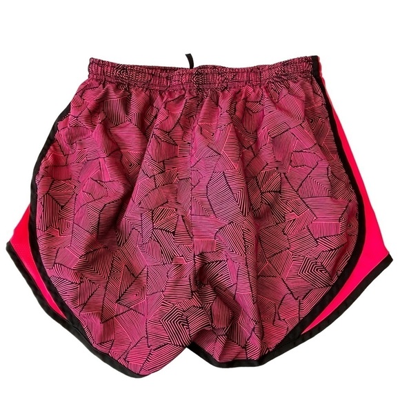 Nike Dri-fit Tempo Pink & Black Patterned Shorts with Embroidered Logo Sz. Small - Picture 2 of 7